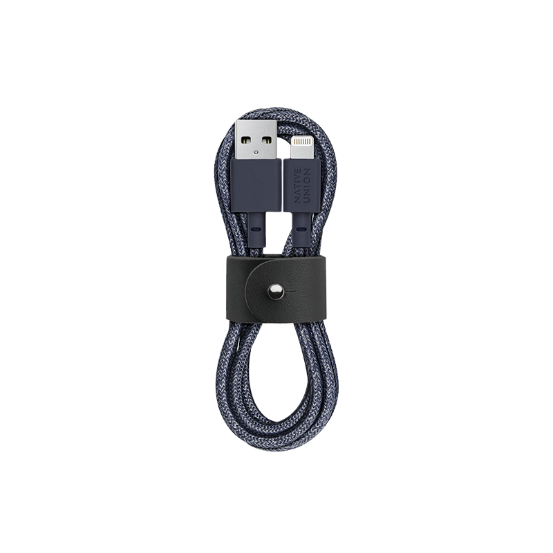 34253195477131,Belt Cable (USB-A to Lightning) - Indigo
